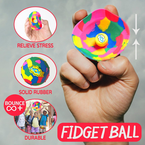 Jumping Bounce Popper Toy – 4 Pack Fidget Game for Kids & Adults, Fun Party Favor and Outdoor Play