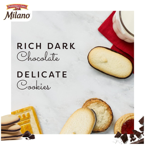 Pepperidge Farm Milano Dark Chocolate Cookies 20 Packs