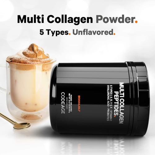 Codeage Collagen Peptides – Probiotics & Vitamin C, Unflavored, 21oz