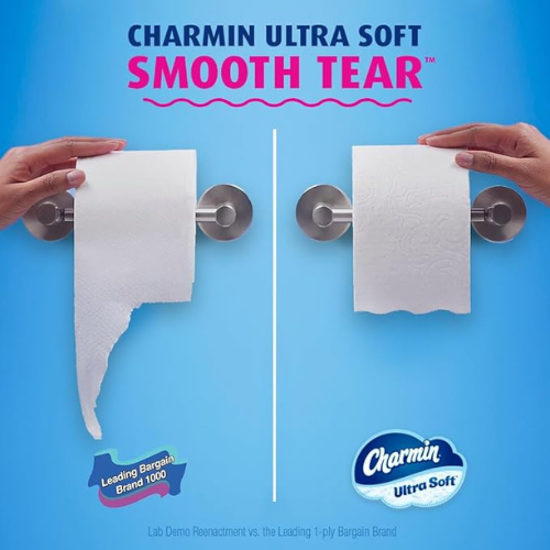 Charmin Ultra Soft Toilet Paper β 6 Mega Rolls (Equals 24 Regular Rolls)