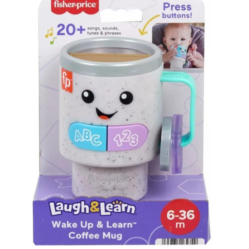 Fisher Price Laugh & Learn Wake Up & Learn Coffee Mug.