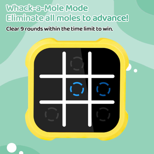 Electronic Tic Tac Toe 3 in 1 Handheld Game Portable Educational Puzzle for Memory and Strategy Development ,Travel Friendly Tic-Tac-Toe Board for Kids Ages 3+
