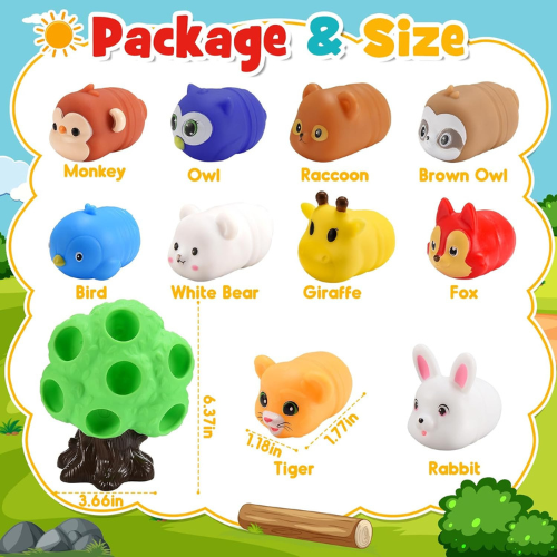 Farm & Forest Animal Montessori Toys for Toddlers Ages 1-6.