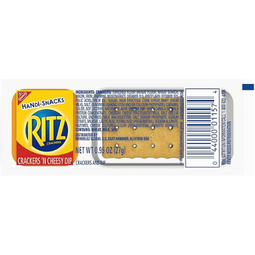 Handi-Snacks RITZ Crackers & Cheese Dip β 20 Snack Packs