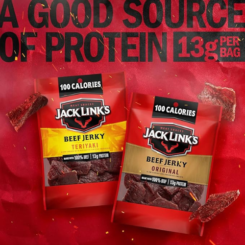 Jack Link’s Beef Jerky Variety Pack – 9 Bags (1.25 oz Each)