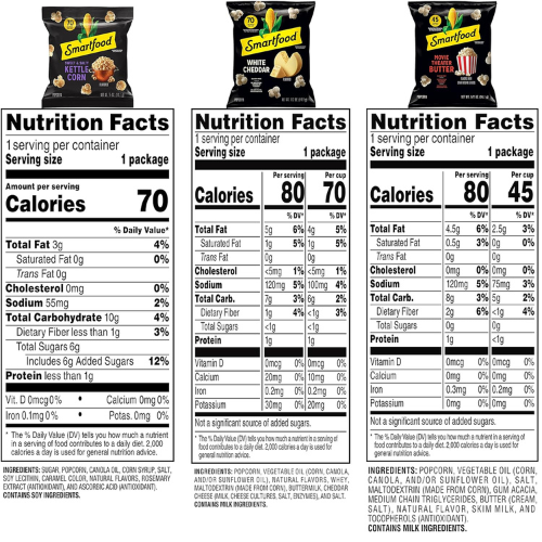 Smartfood Popcorn Variety Pack , 0.5 Ounce (Pack of 40)