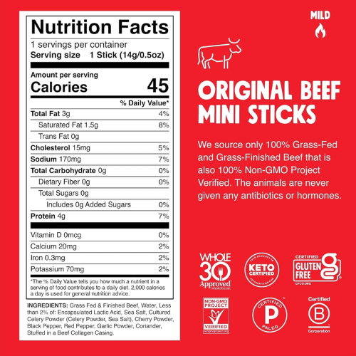 CHOMPS Mini Grass , 0.5 oz Each, Pack of 6.