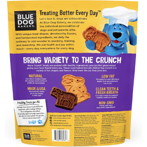 Blue Dog Bakery More Crunch Biscuits Value Pack – 43.2 oz