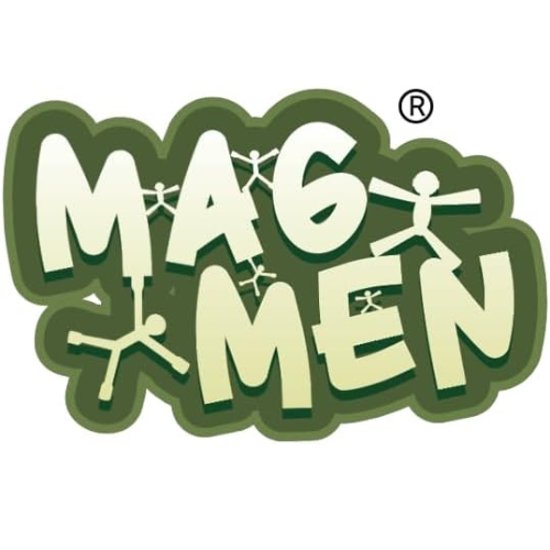 MAGMEN 10 Piece Magnetic Fidget Toy Set Opaque Color Magnets for Kids 3-8 Toddlers , Travel , Airplane Play , Desk Fun and Stocking Stuffer Gifts.