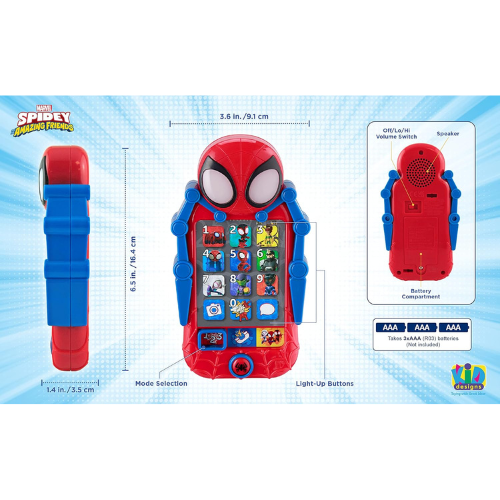 eKids Spidey & Friends Toy Phone.