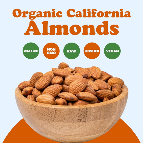Food to Live Organic California Almonds, 5 Pounds
