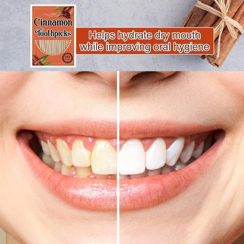 Irenare Cinnamon Flavored Wooden Toothpicks, 600 Count