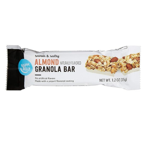 Happy Belly Almond Granola Bars β 6 Pack (1.2 oz Each)