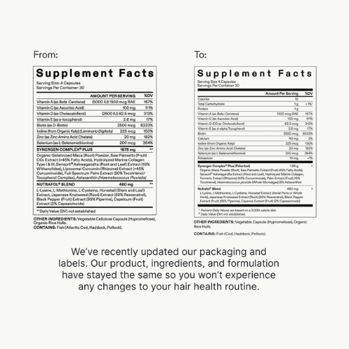 Nutrafol Women's Balance – Hair Growth Supplement for Ages 45+, 1-Month Supply