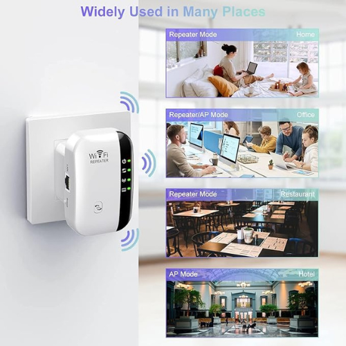 WiFi Extender Signal Booster β 5000 sq.ft, 50 Devices, Ethernet Port