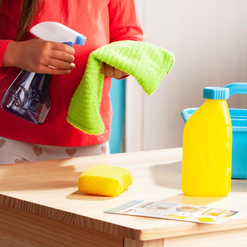 Melissa & Doug Spray , Squirt & Squeegee Play Set Pretend Play Cleaning Set