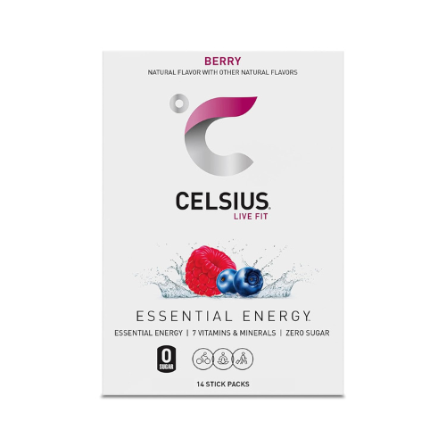 CELSIUS On-the-Go Powder Sticks – Berry, 14 Pack, Zero Sugar