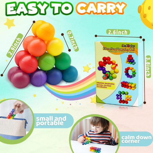 Autism Sensory Fidget Ball Toy  Calming Travel and Classroom Activity