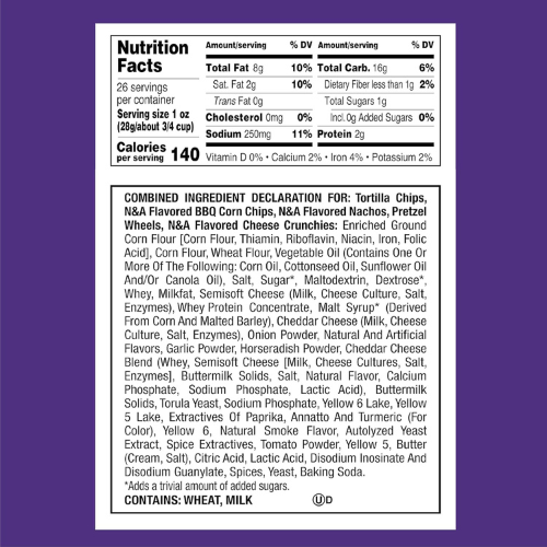 Utz Party Mix 26 oz Barrel  Crunchy & Flavorful Snack Mix