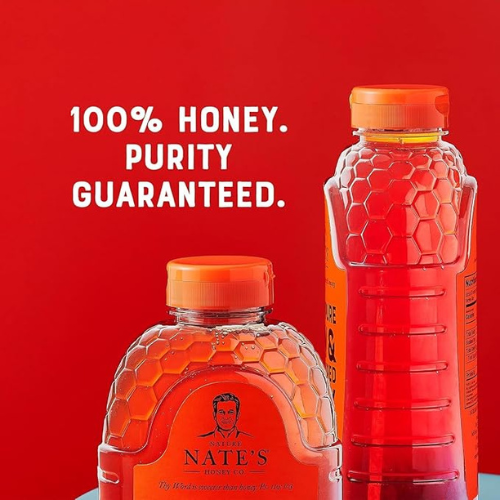 Nate’s Raw & Unfiltered Honey – 32 oz Squeeze Bottle