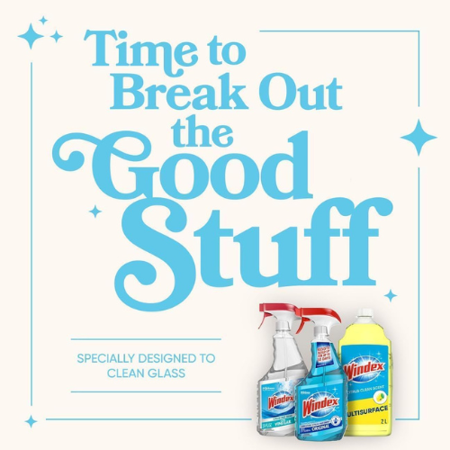 Windex Glass & Window Cleaner Spray – Original Blue Scent, 23 fl oz