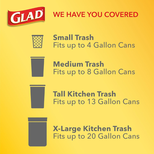 Glad Medium Trash Bags – 8 Gallon, Febreze Fresh Clean Scent