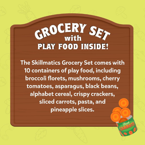Skillmatics Grocery Set 100+ Piece Realistic Pretend Play Food & Kitchen Toy