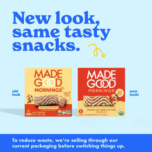 MadeGood Morning Cinnamon Bun Bars Organic , (5ct , 5.3oz)
