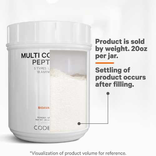 Codeage Multi Collagen Protein Powder – Hydrolyzed, Non-GMO, 20 Ounces