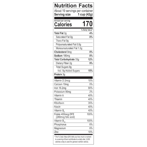 Post Honey Bunches of Oats with Almonds Cereal , 28 oz Family Size Box