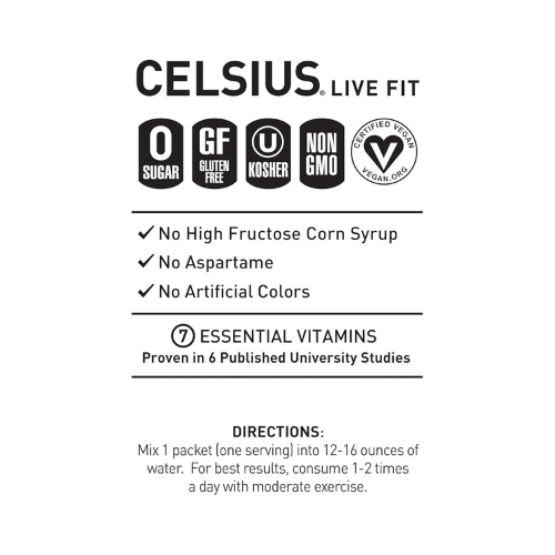 CELSIUS On-the-Go Powder Sticks – Berry, 14 Pack, Zero Sugar