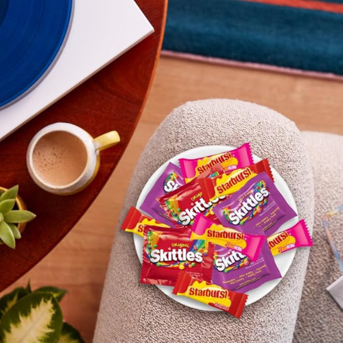 SKITTLES & STARBURST Halloween Candy Mix – 20.13oz, Fun Size