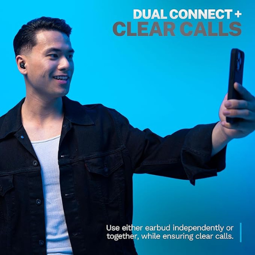 JLab Go Air Pop+ Wireless Earbuds β 35H Playtime, Black