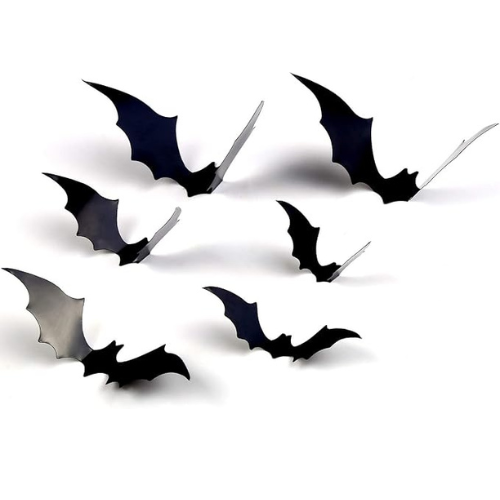 DIYASY 3D Bat Wall Decor – 120 Pcs, Waterproof Halloween Stickers