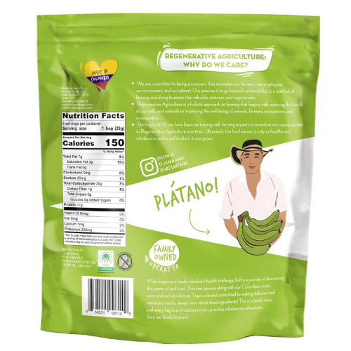 Artisan Tropic Sea Salt Plantain Strips 6 Pack 1oz Each