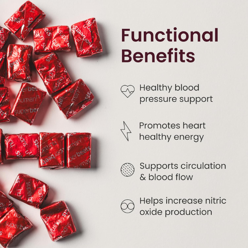 humanN SuperBeets Chews – Blood Pressure & Circulation Support, Non-GMO, 60ct