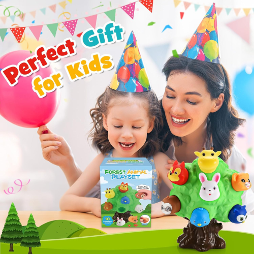 Farm & Forest Animal Montessori Toys for Toddlers Ages 1-6.