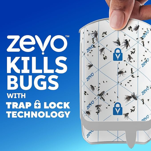 Zevo Flying Insect Trap – 2 Plug-In Units + 2 Refills | Bug Catcher