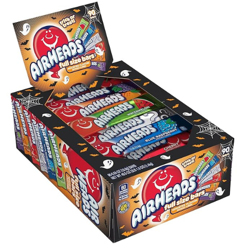 Airheads Halloween Variety Box – 90 Full-Size Taffy Bars