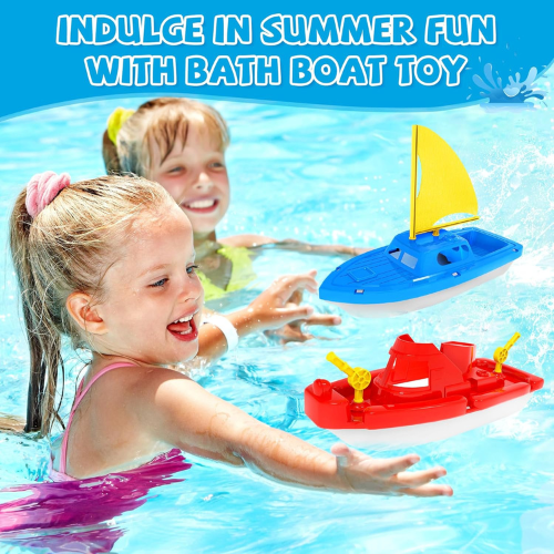 Toy Boats 3 Piece Bath & Pool Water Play Set.