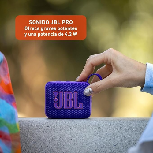 JBL Go 4 Bluetooth Speaker β Ultra-Portable, Waterproof (Purple)
