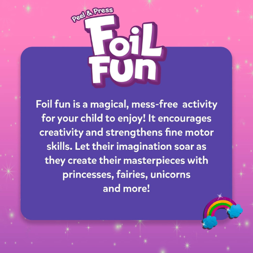 Skillmatics Foil Fun Unicorn & Princess Craft Kit No Mess DIY Art Activity for Kids Ages 4-9 , Travel Friendly Creative Toy & Gift.