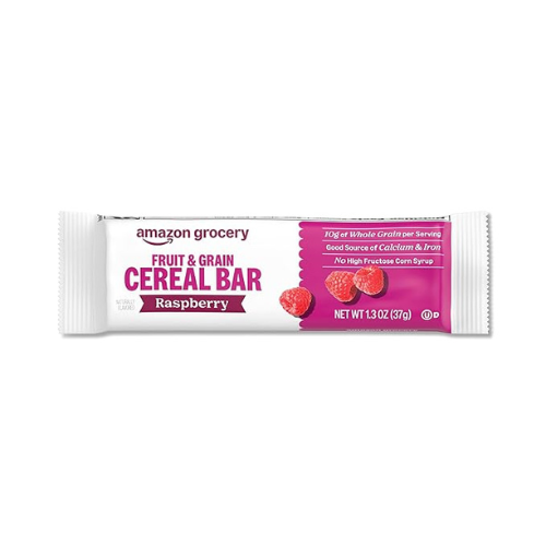 Fruit & Grain Raspberry Cereal Bars – 8 Pack (1.3 oz Each)