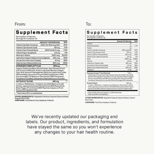 Nutrafol Women's Balance – Hair Growth Supplement for Ages 45+, 1-Month Refill Pouch