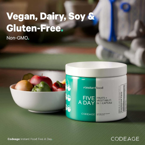 Codeage Fruits & Veggies – Vegan, 15 Greens & Fruits, 30ct