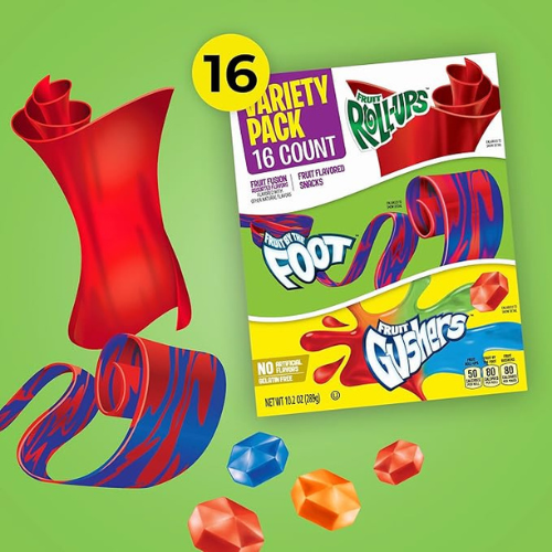 Fruit Snacks Variety Pack β Gushers, Roll-Ups & Fruit by the Foot (16 Pouches, 10.2 oz)