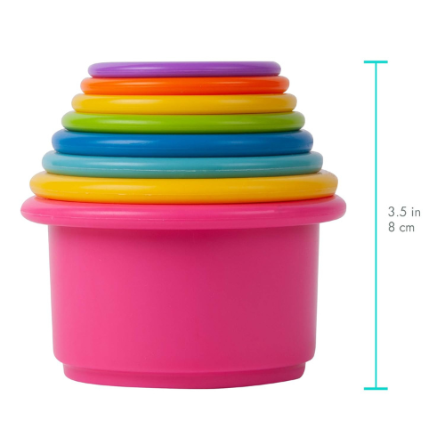 The First Years Stack & Count Stacking Cups , 8 Piece Colorful.