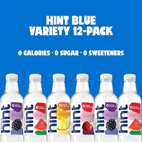 Hint Fruit-Infused Water – Variety Pack, 16 Fl Oz, 12 Bottles