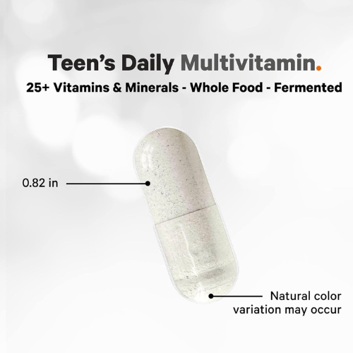 Codeage Teen Multivitamin – 25+ Nutrients, Organic, Omega-3, 60ct