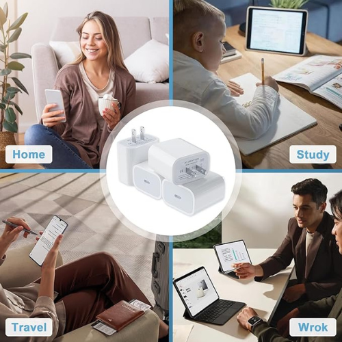USB-C Wall Charger β 20W Fast Charging (4-Pack)